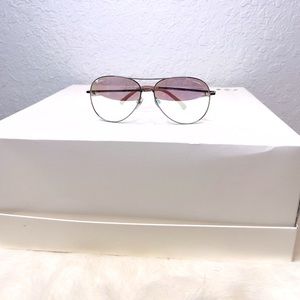 Chanel Pilot Sunglasses in Pink and Silver Mirrored Gradient